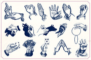 Vintage Hand Illustrations, a Person Illustration by Mr Vintage (Thumbnail 2 of 8)