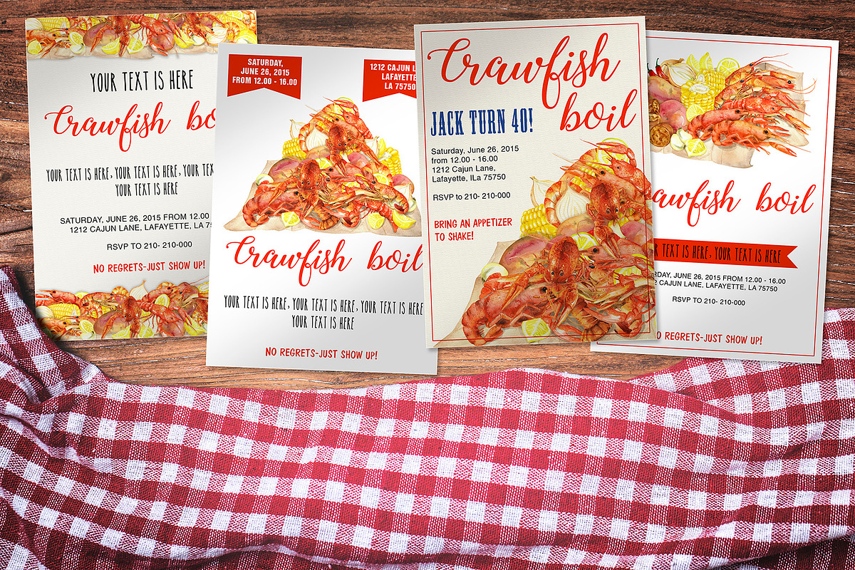 Crawfish Boil Illustration, a Food Illustration by Dora Katona (Photo 3 of 3)
