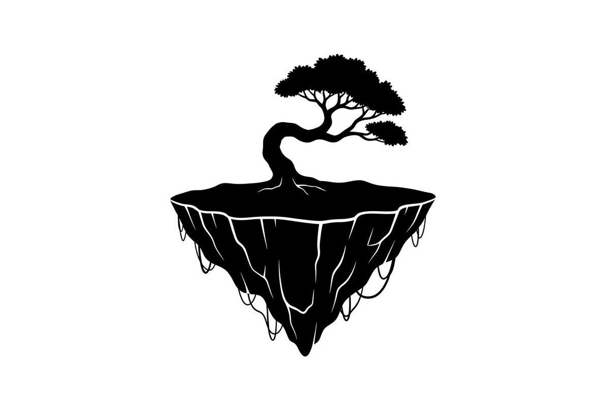 50 Floating Island Bonsai Vector Bun, an Illustration by Designs_River (Photo 7 of 51)