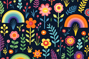 Folk Art Rainbow, a Background Graphic by Printable Treasure (Thumbnail 6 of 6)
