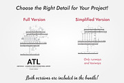 Airport Maps Bundle SVG Vector Files, a Transportation Illustration by AdrianDragne (Thumbnail 4 of 9)