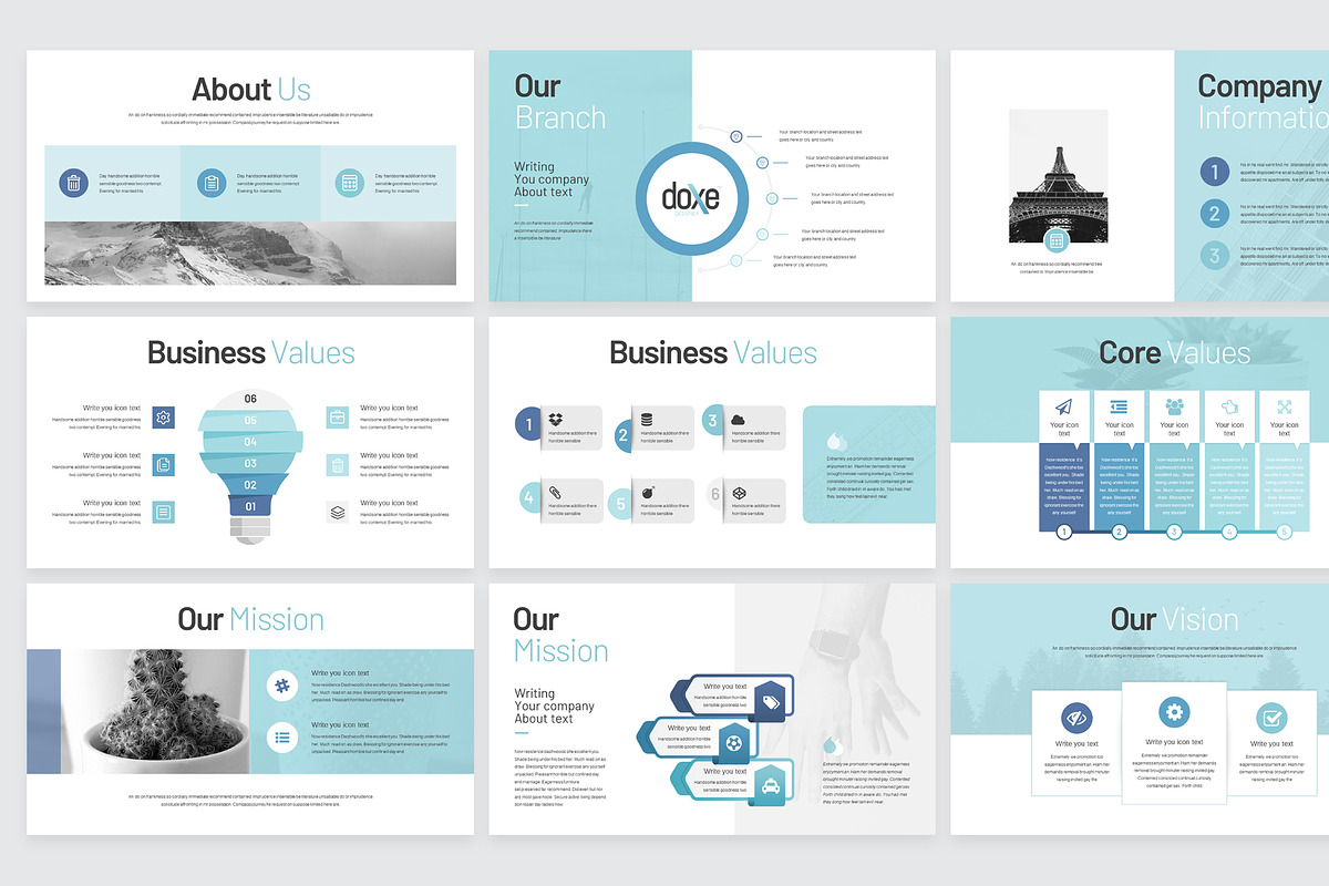 Doxe Business Keynote Presentation, a Presentation Template by TemplatesForest (Photo 3 of 6)