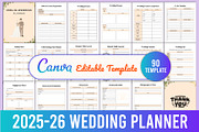 2025-26 Wedding Planner, a Stationery Template by Designmela01 (Thumbnail 1 of 4)