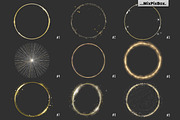Golden Sparkling Ring Overlays, an Object Graphic by MixPixBox (Thumbnail 4 of 6)