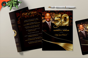 Black And Gold Pastor Anniversary