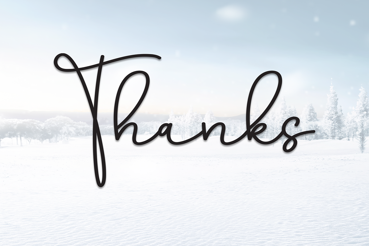 Hey Winter | Script Font, a Handwritten Font by Scratchones (Photo 8 of 8)