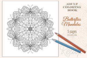 Coloring Pages Butterflies Mandala