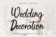 Wedding Decoration, a Handwritten Font by InermediaSTUDIO (Thumbnail 1 of 7)