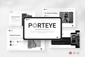 Photography Portfolio PowerPoint, a Presentation Template by Annora Studio