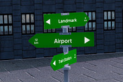 Street Direction Mockup, a Product Mockup by SLAB! Design (Thumbnail 3 of 6)