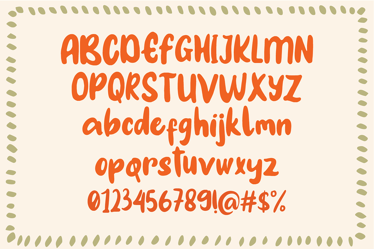 Traffyblish - Bold Playful Font, a Handwritten Font by Berdansabersama (Photo 2 of 8)