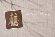 Cozy October Pattern clipart set, a Seasonal Illustration by Yelloo Fish (Thumbnail 9 of 15)