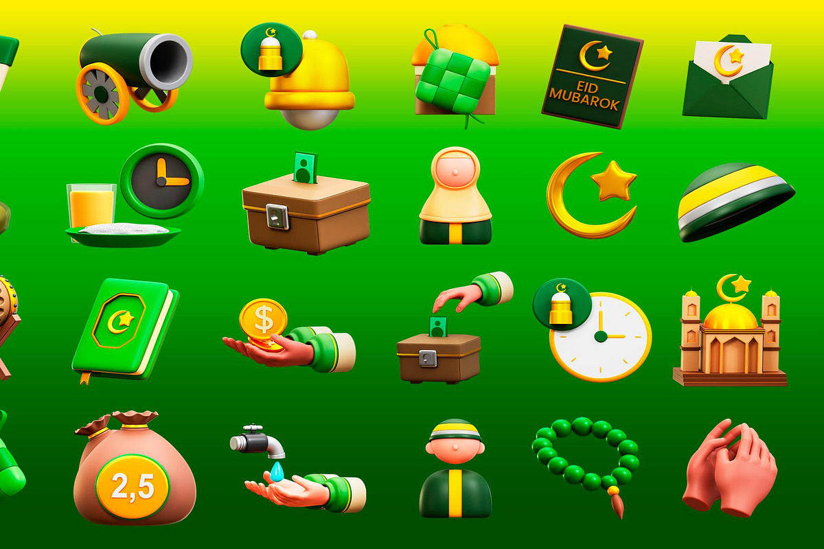 3d Ramadan Icon, an Object 3D Model by Lumina_ui_ux202 (Photo 6 of 6)