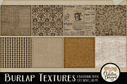 Burlap Texture Background Papers, a Texture Graphic by Clikchic Designs (Thumbnail 2 of 5)