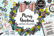 Christmas Doodles collection, a Decorative Illustration by Kseniya_design (Thumbnail 1 of 6)