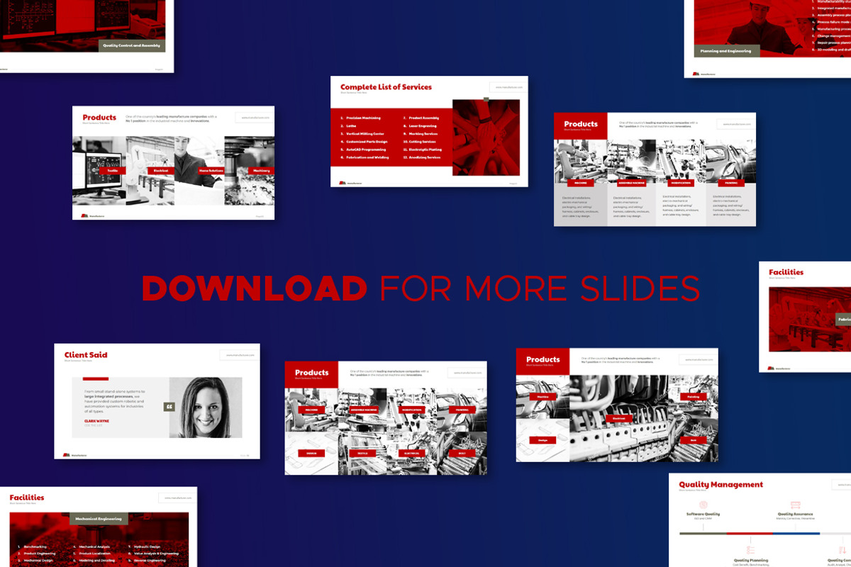 Manufacture Powerpoint Template, a Presentation Template by afahmy (Photo 6 of 6)