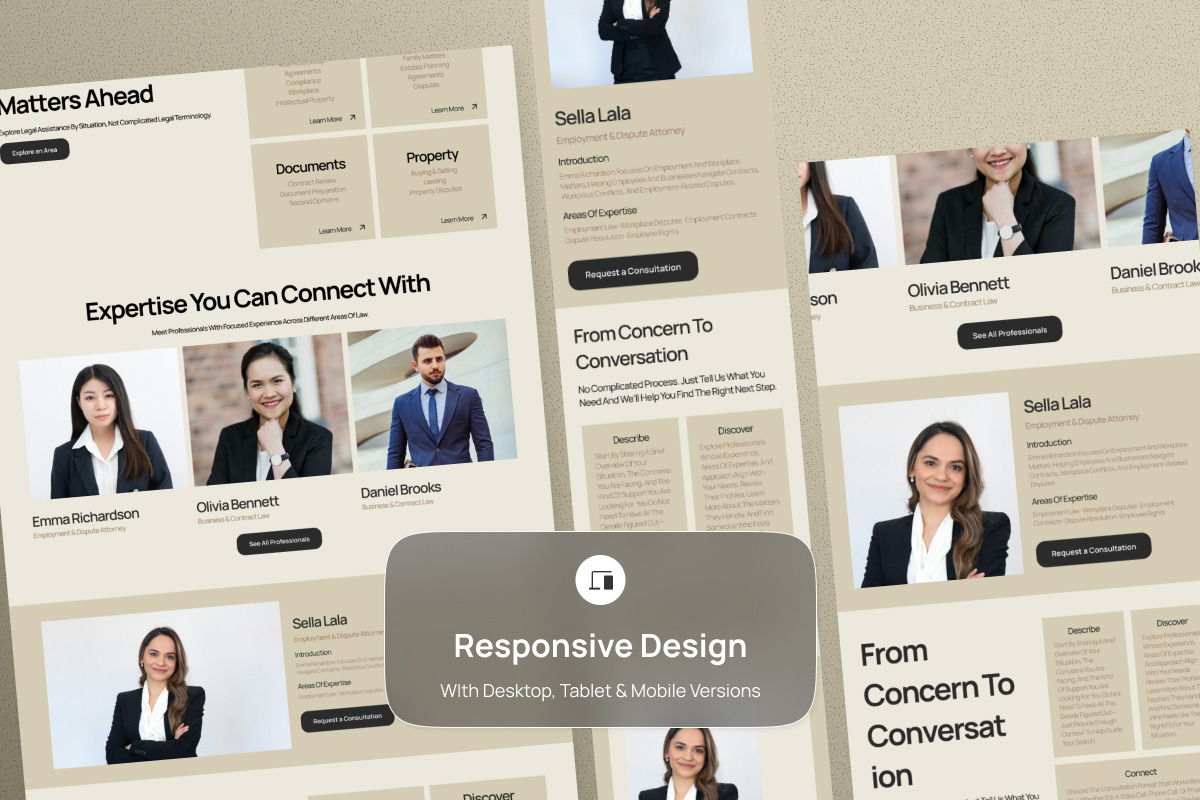 Lexora - Legal Consultation Landing, a Landing Page Template by productype1 (Photo 3 of 5)