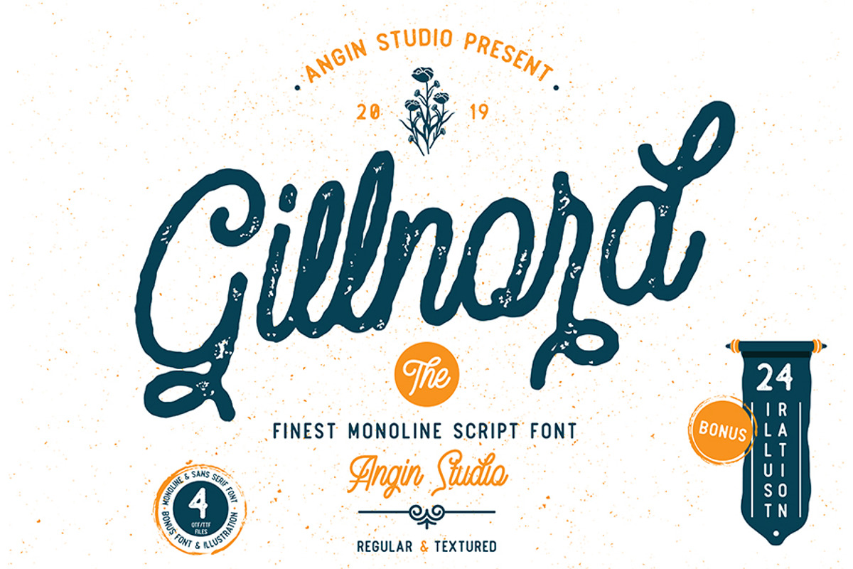 Gillnord Monoline Vintage Script