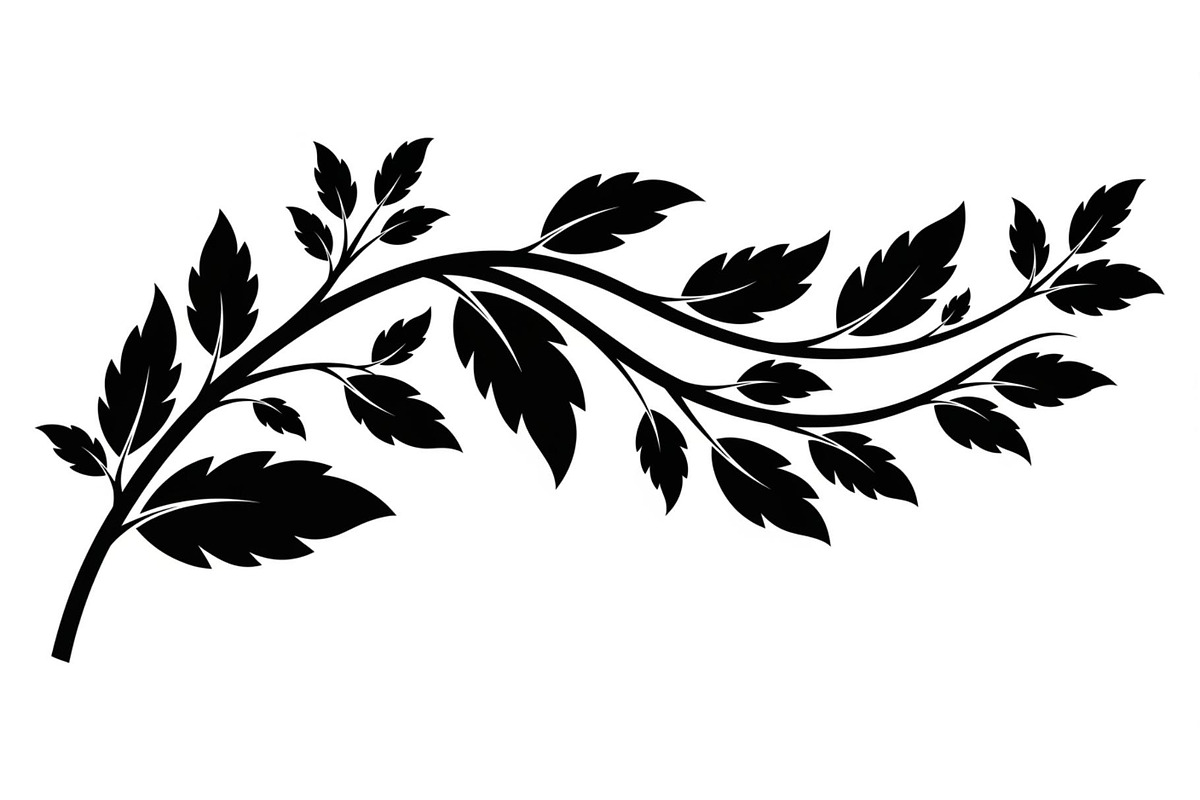 Botanical Leaf Silhouette Bundle, an Illustration by yasushie (Photo 23 of 51)