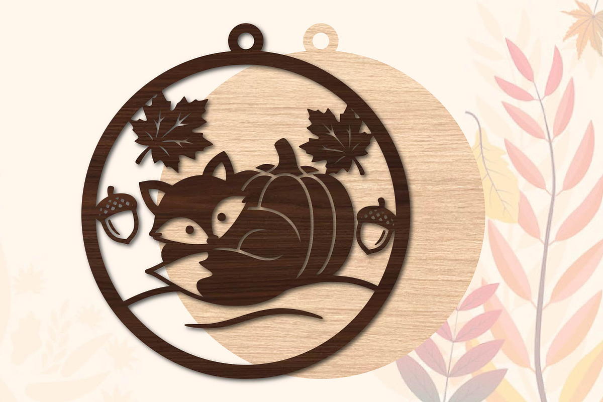 Autumn Fox Pumpkin Laser Cut SVG, an Object Graphic by DreamPrint404 (Photo 3 of 3)