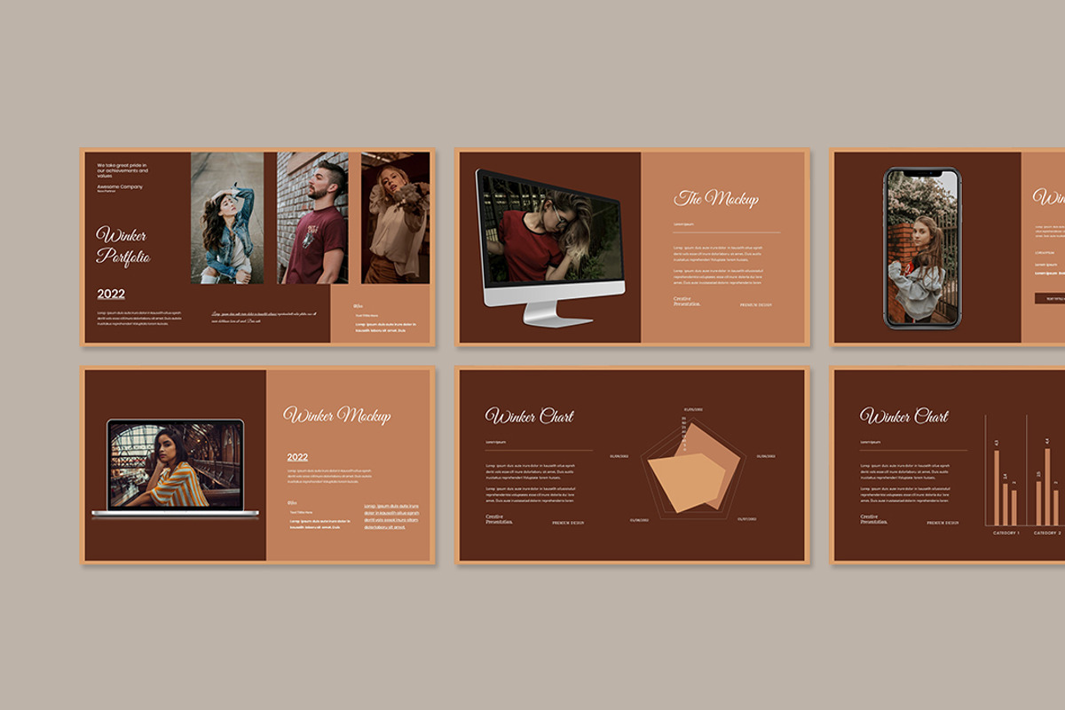 Winker Fashion Presentation Template, a Presentation Template by Analogous Temp (Photo 4 of 5)