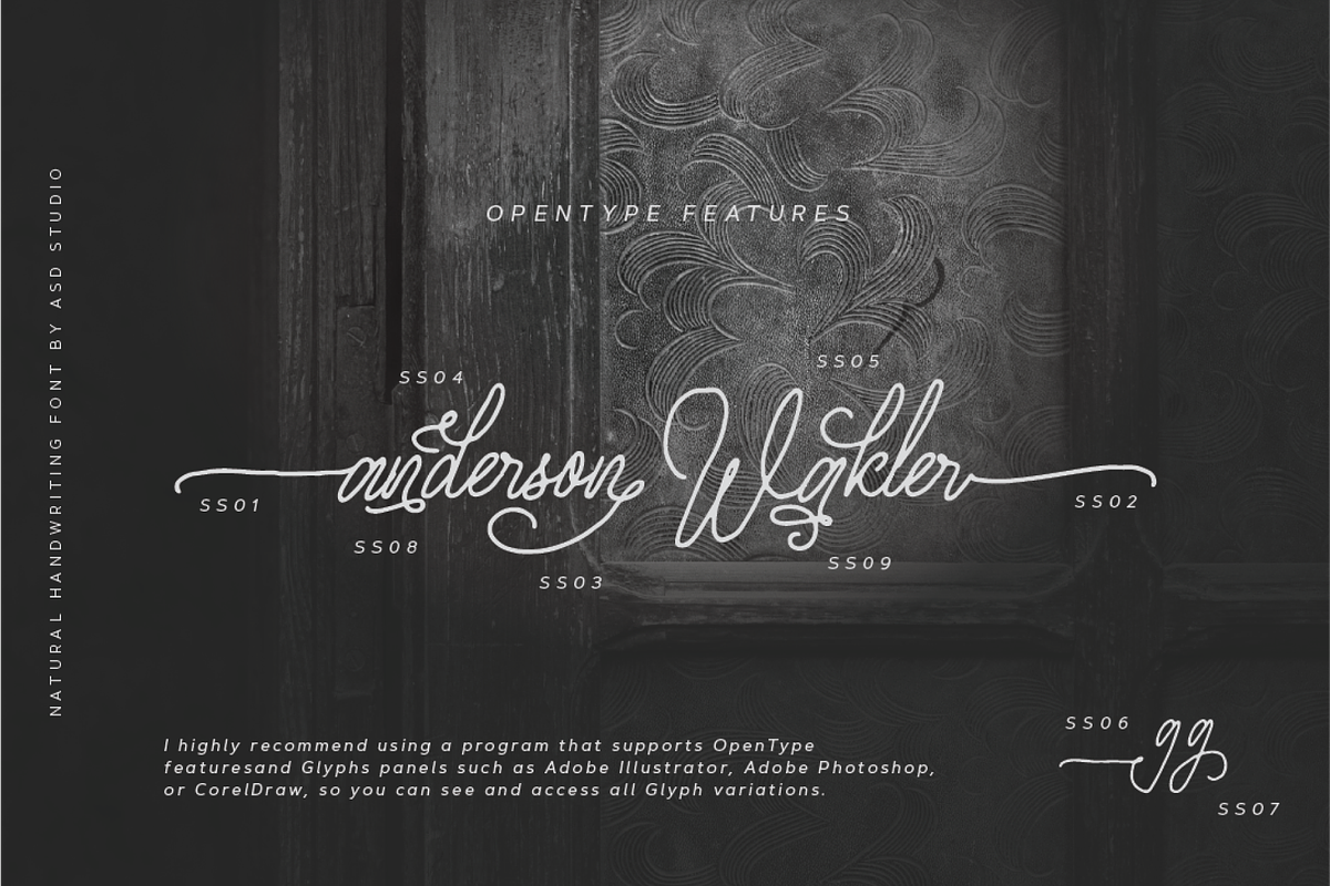 Anderson Walker Script Font, a Script Font by Monoco Type Foundry (Photo 6 of 9)