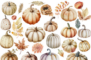 Oh My Gourd Fall Pumpkin Clipart Set