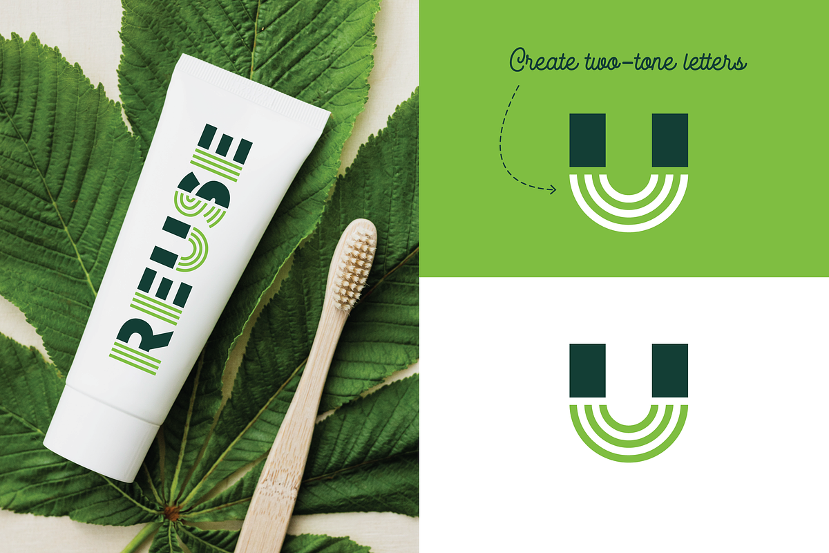 Eco Linear Alphabet, a Graphic by @JennyPaintsWithPixels (Photo 3 of 5)