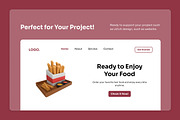 Street Fast Food 3D Icon Pack, a Work Illustration by twinstd (Thumbnail 5 of 6)
