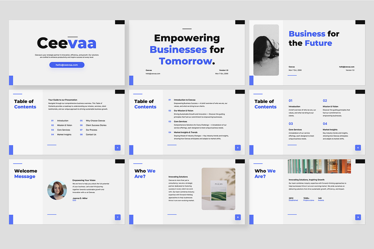 Ceevaa PowerPoint Template preview 5
