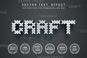 Craft - Editable Text Effect