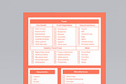Travel Packing Checklist Template, a Stationery Template by MightyDesign (Thumbnail 4 of 8)
