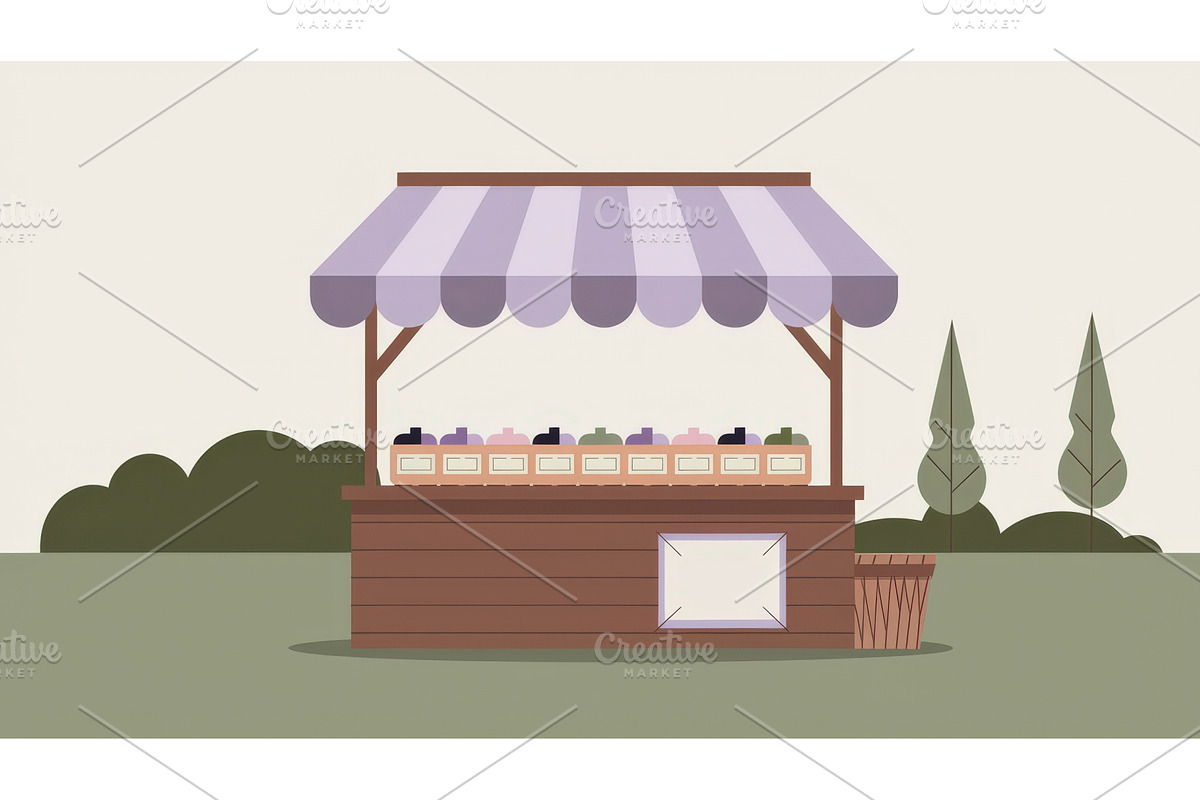 Illustration of a charming outdoor, an Illustration by tilialucida