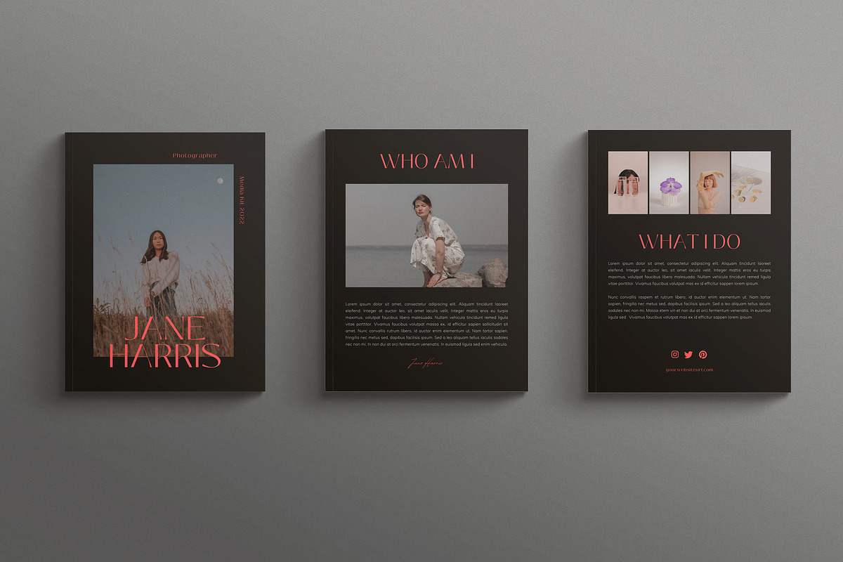 DARK MODE | Media Kit Canva Template, a Magazine Template by Sierra Creative Studio (Photo 5 of 9)