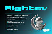 Rightov - Futuristic, a Symbol Font by Lemon Studio Type (Thumbnail 1 of 5)
