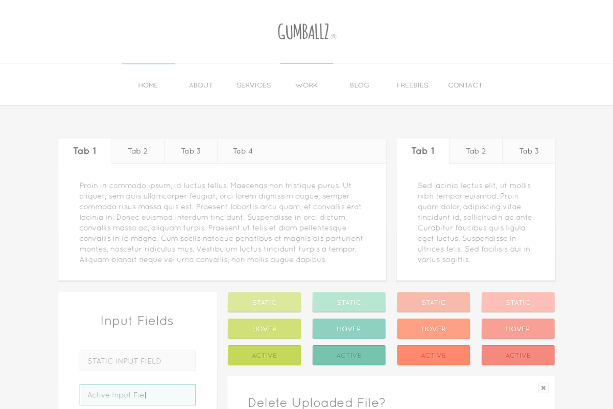 Gumballz Web UI Kit, an UI Kit Template by Aqua Design (Photo 5 of 5)