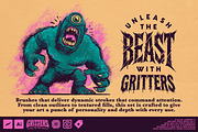 Gritters Chalk Brushes (Illustrator), a Brush Add-On by G.A.R.M. Company (Thumbnail 7 of 12)