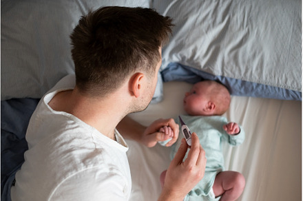 Worried oung father looking on, a Person Photo by Koldunova