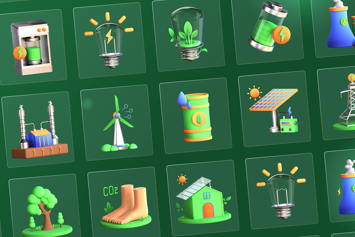 3D Energy Icons, an Environmental 3D Model by Flat Icons (Photo 8 of 8)