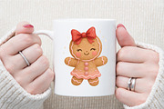Cute Christmas Png Girly Gingerbread, an Illustration by Sublimation Artist (Thumbnail 8 of 9)