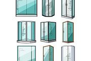 Various shower cabins featuring, an Object Graphic by pikepicture (Thumbnail 2 of 3)