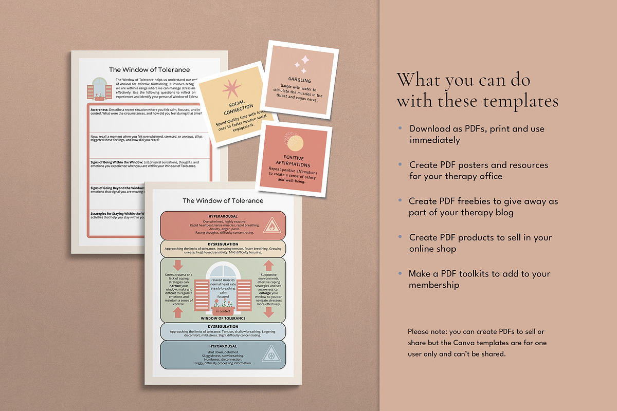Polyvagal Theory Therapy Tool Canva, a Design Template by Miri Campbell (Photo 3 of 10)