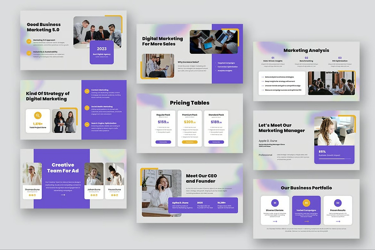 Digital Marketing Agency Keynote, a Presentation Template by Fit-tee (Photo 9 of 10)