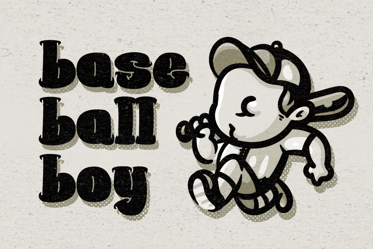 Goof Ball - Sporty Cartoon Font, a Sans Serif Font by Modestype Studio (Photo 2 of 11)