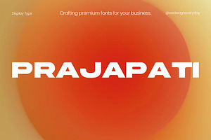 Prajapati Display Sans Serif Font