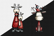 Whimsical Quirky Deer Clipart Bundle, an Illustration by Creative Art (Thumbnail 11 of 12)