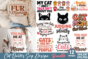 Cat Quote SVG Design Bundle, an Object Graphic by DollarSmart