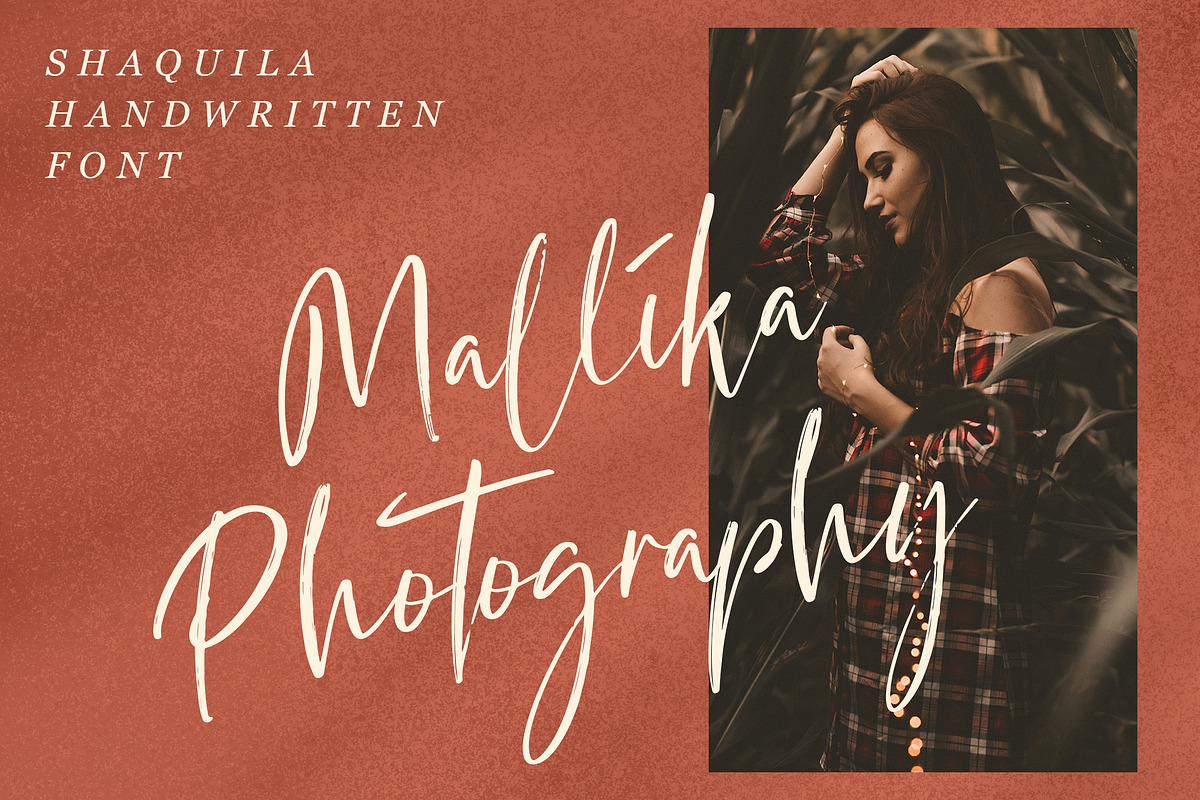 Shaquila Handwritten Font, a Script Font by Lythcreative (Photo 2 of 8)