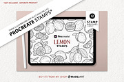 Lemon Citrus Vector Line Art Set, a Decorative Illustration by MadliArt (Thumbnail 4 of 4)
