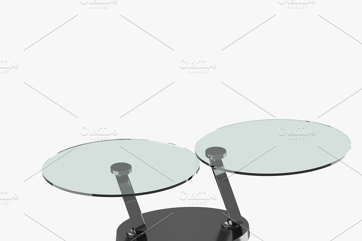 Modern table with two glass tabletop, a Furniture 3D Model by CGTales (Photo 2 of 11)